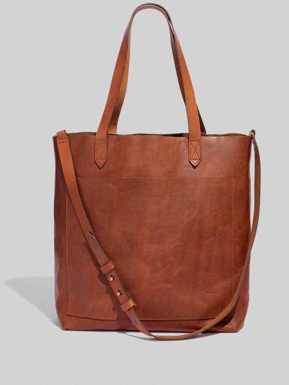 Madewell The Transport Tote Bag Leather Brown